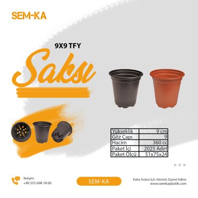 9x9 TFY Saksı
