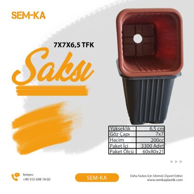 7x7x6,5 TFK Saksı