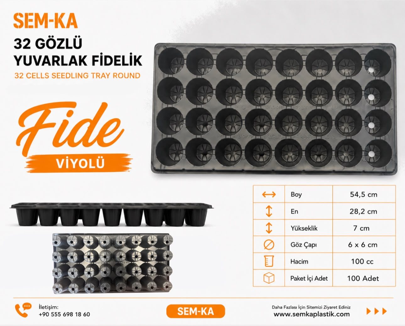 32 Gözlü Yuvarlak Fidelik 32 Gözlü Yuvarlak Fidelik